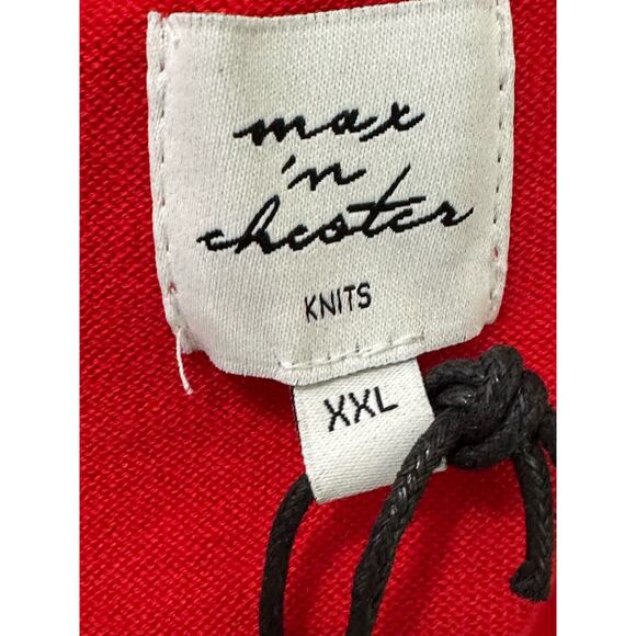Max ‘n Chester red yellow short sleeves knit polo shirt size XXl - Picture 3 of 11